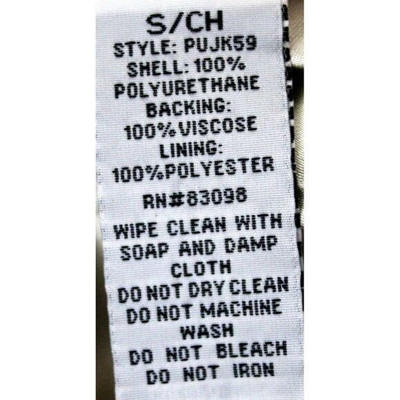 Ci Sono White Faux Vegan Leather Motorcycle Jacket Womens Small Pockets Quilted - Picture 11 of 11